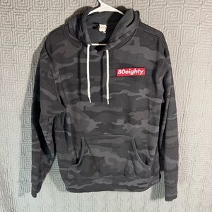 80 Eighty By Independent Trading Co. Mens Size Large Black Hoodie Sweatshirt